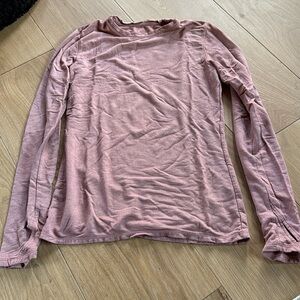 Cuddl Duds Ultra Cozy Long Sleece with thumb key holes and soft red size xs